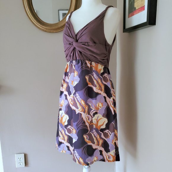 Anthropologie Lilka Silk Twist Detail Dress Medium - Picture 3 of 16